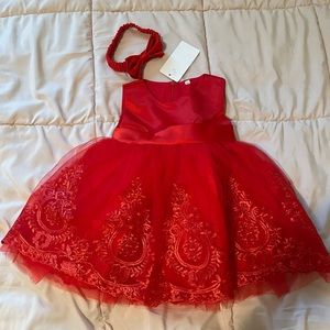Little girls dress, never worn before I purchased it for a back up dress now